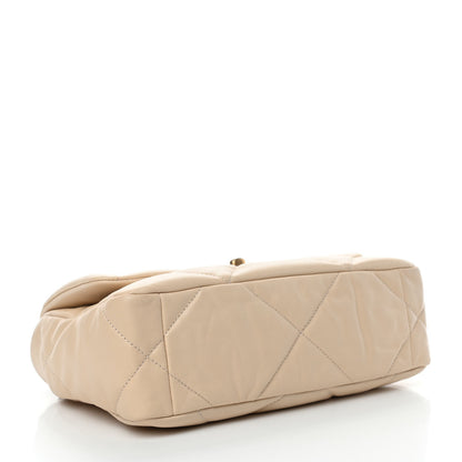 Chanel Goatskin Quilted Medium Chanel 19 Flap Beige 4 of 10