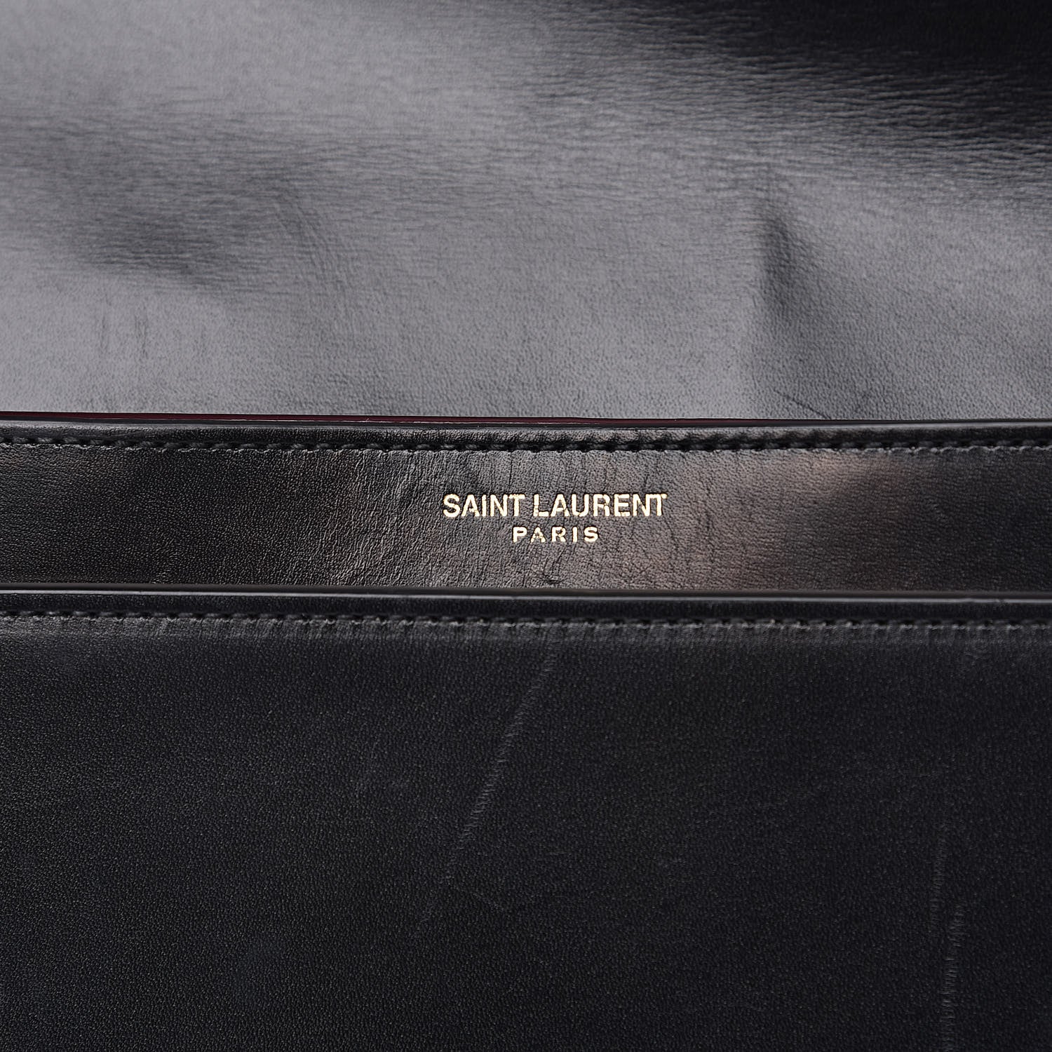 Saint Laurent Smooth Calfskin Monogram Cassandra Clasp Black 15 of 15