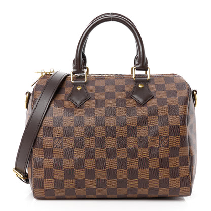 Louis Vuitton LOUIS VUITTON Damier Ebene Speedy Bandouliere 25 1 of 15