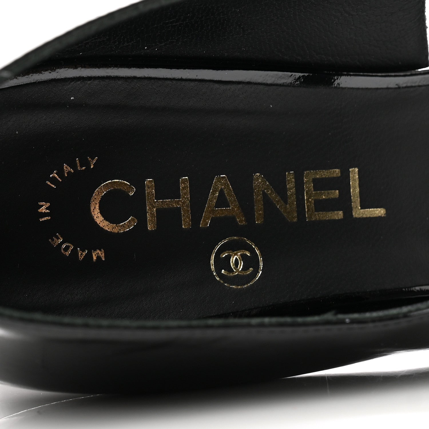 Chanel Patent Goatskin Cap Toe Pumps 39 Black 6 of 11