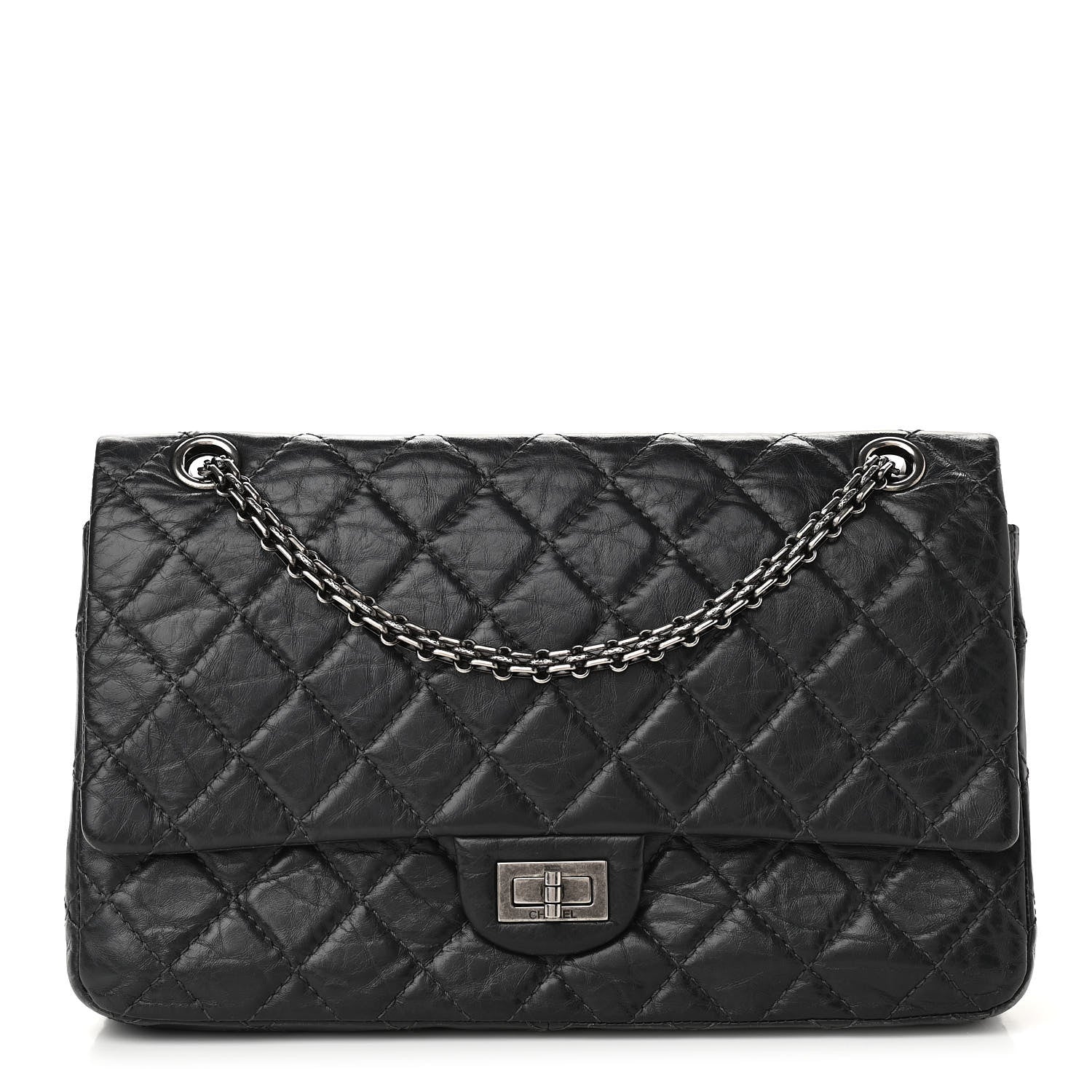 Chanel Aged Calfskin Quilted 2.55 Reissue 226 Flap Grey 1 of 11