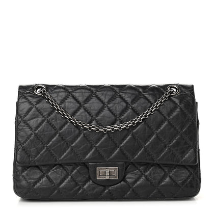 Chanel Aged Calfskin Quilted 2.55 Reissue 226 Flap Grey 1 of 11