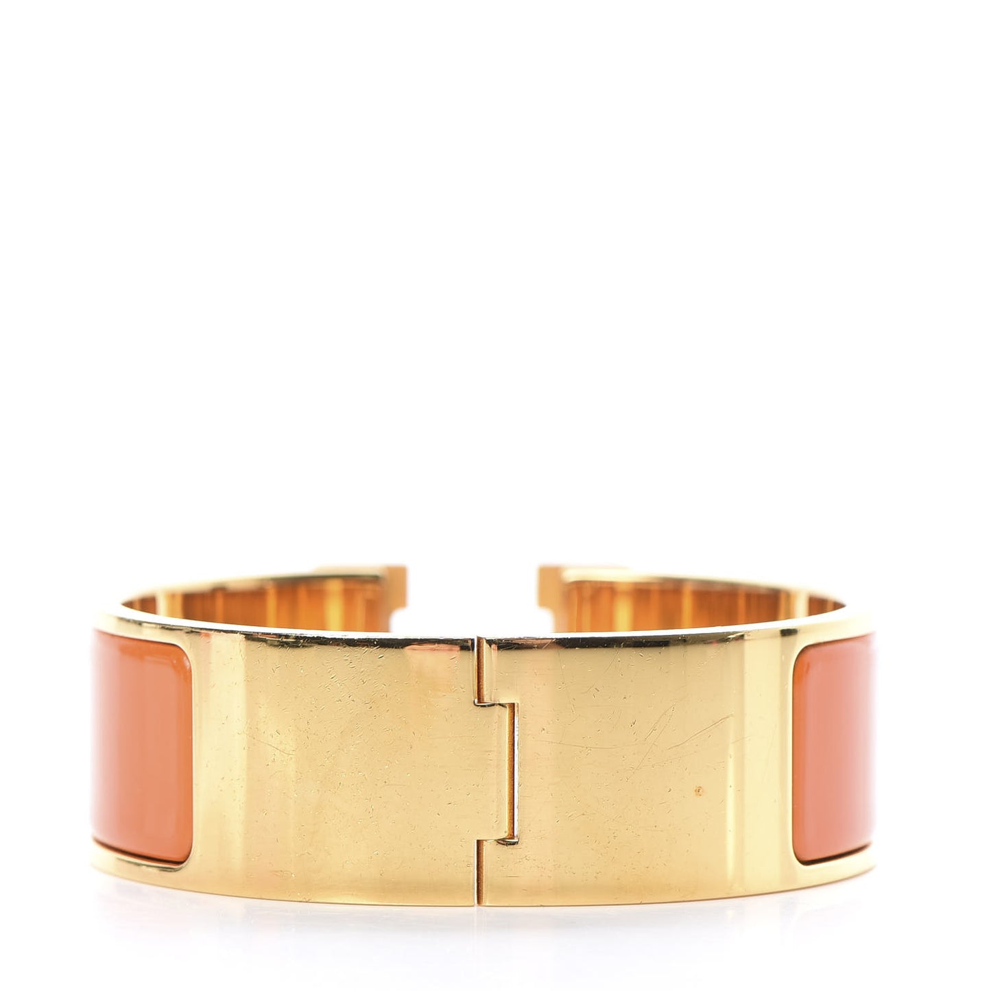 Enamel Wide Clic Clac H Bracelet PM Orange