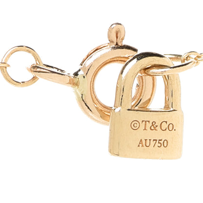 Tiffany 18K Yellow Gold Return To Tiffany Love Heart Tag Key Pendant Necklace 6 of 6