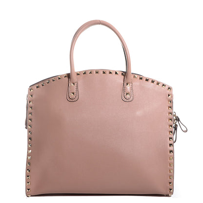 Valentino Garavani Vitello Rockstud Dome Shopper Soft Noisette 1 of 9