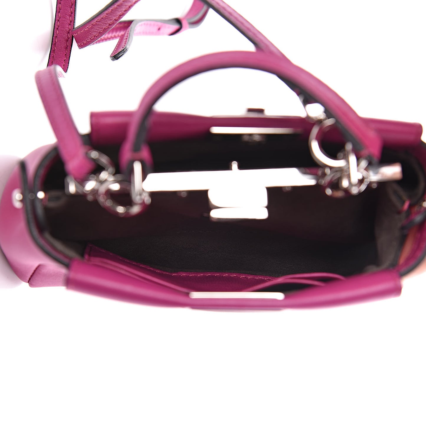 Nappa Micro Peekaboo Iconic Satchel Magenta