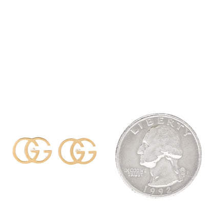 Gucci 18K Yellow Gold GG Tissue Stud Earrings 2 of 6