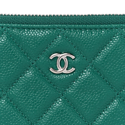 Chanel Caviar Quilted Small Cosmetic Case Green 7 of 7