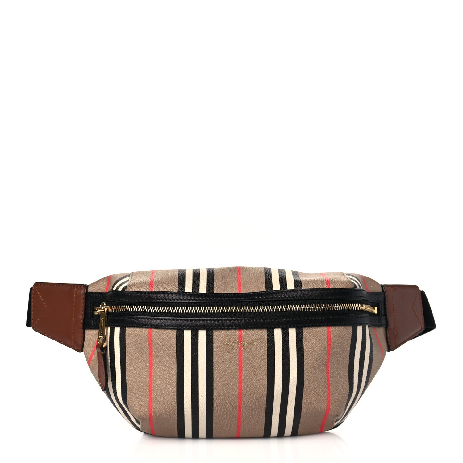 Burberry E-Canvas Icon Stripe Sonny Bum Bag Archive Beige 1 of 9