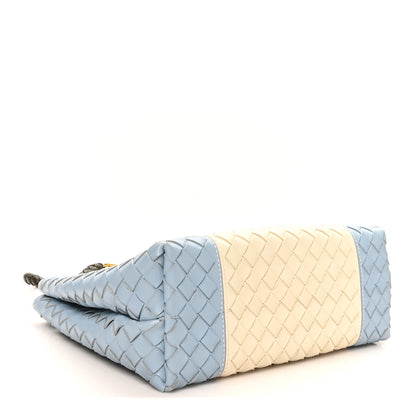 Bottega Veneta Nappa Intrecciato Medium Andiamo Shoulder Bag Sea Salt Ice Khaki 4 of 9