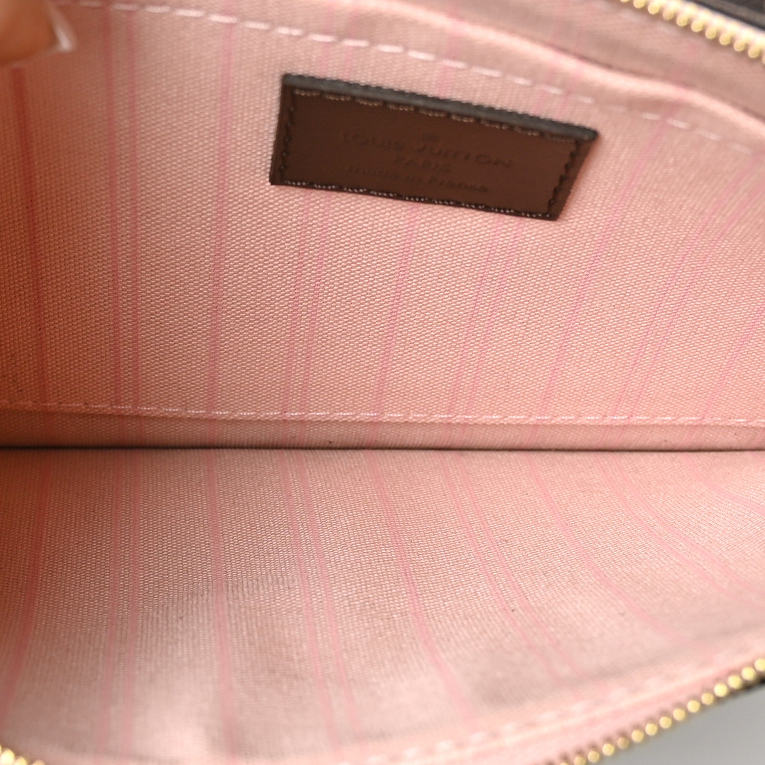 Louis Vuitton Damier Ebene Neo Neverfull MM Rose Ballerine 7 of 10