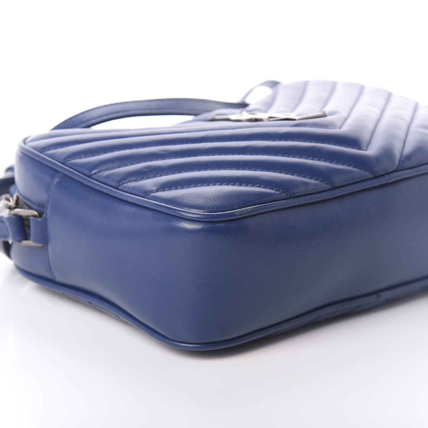 Calfskin Matelasse Monogram Lou Camera Bag Blue