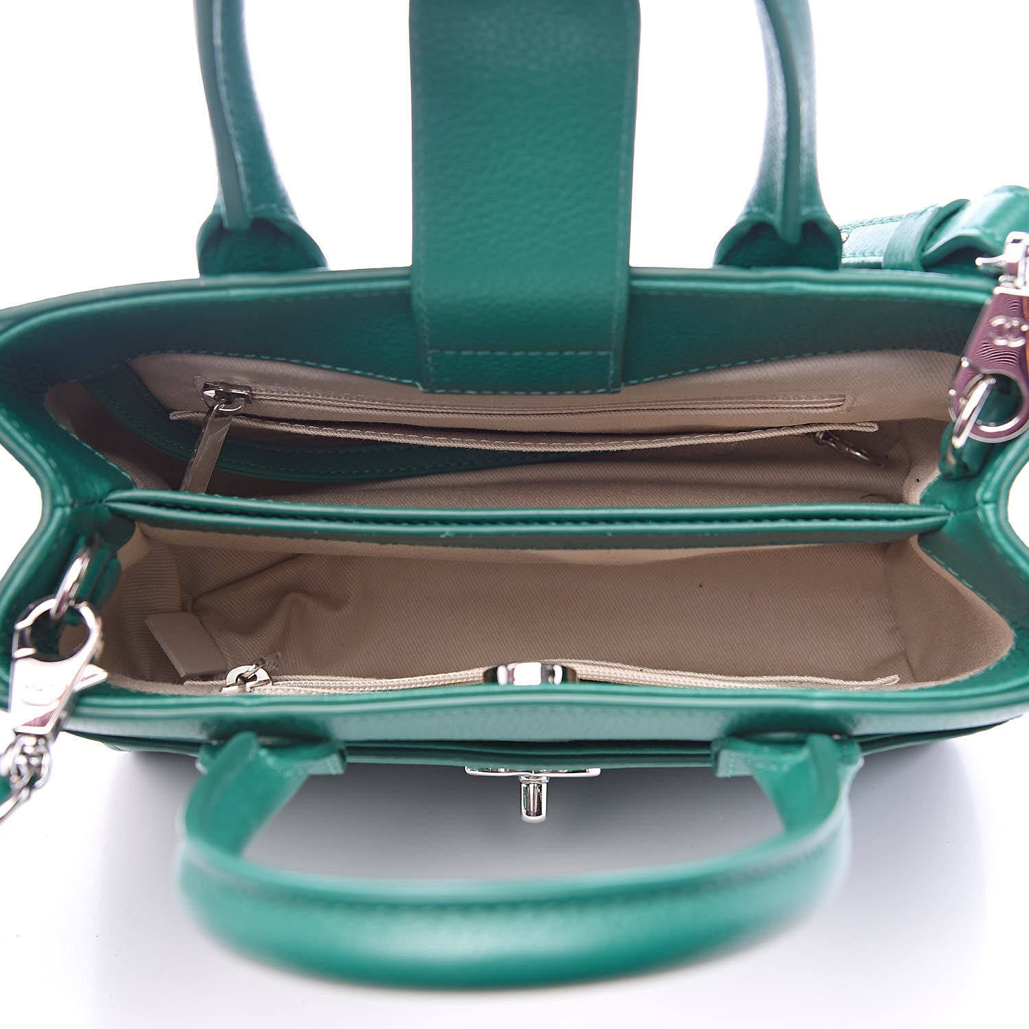 Chanel Grained Calfskin Mini Neo Executive Shopper Tote Green 5 of 12