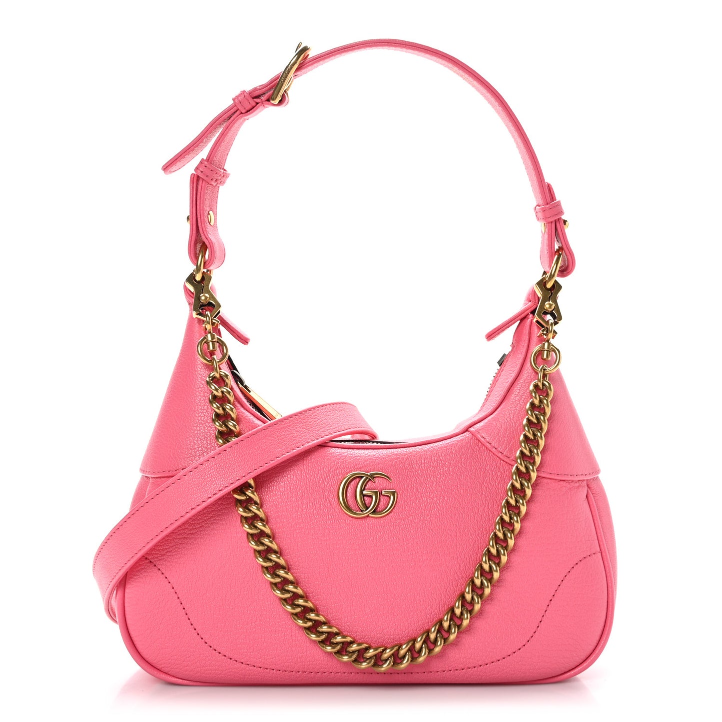 Goatskin Small Aphrodite Shoulder Bag Rhodamine Pink