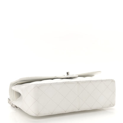 Chanel Caviar Quilted Jumbo Double Flap White 4 of 15