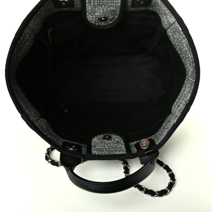 Chanel Tweed Medium Deauville Tote Charcoal 4 of 7