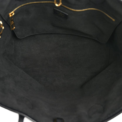 Louis Vuitton Empreinte Monogram Giant Neverfull MM Black Beige 15 of 40