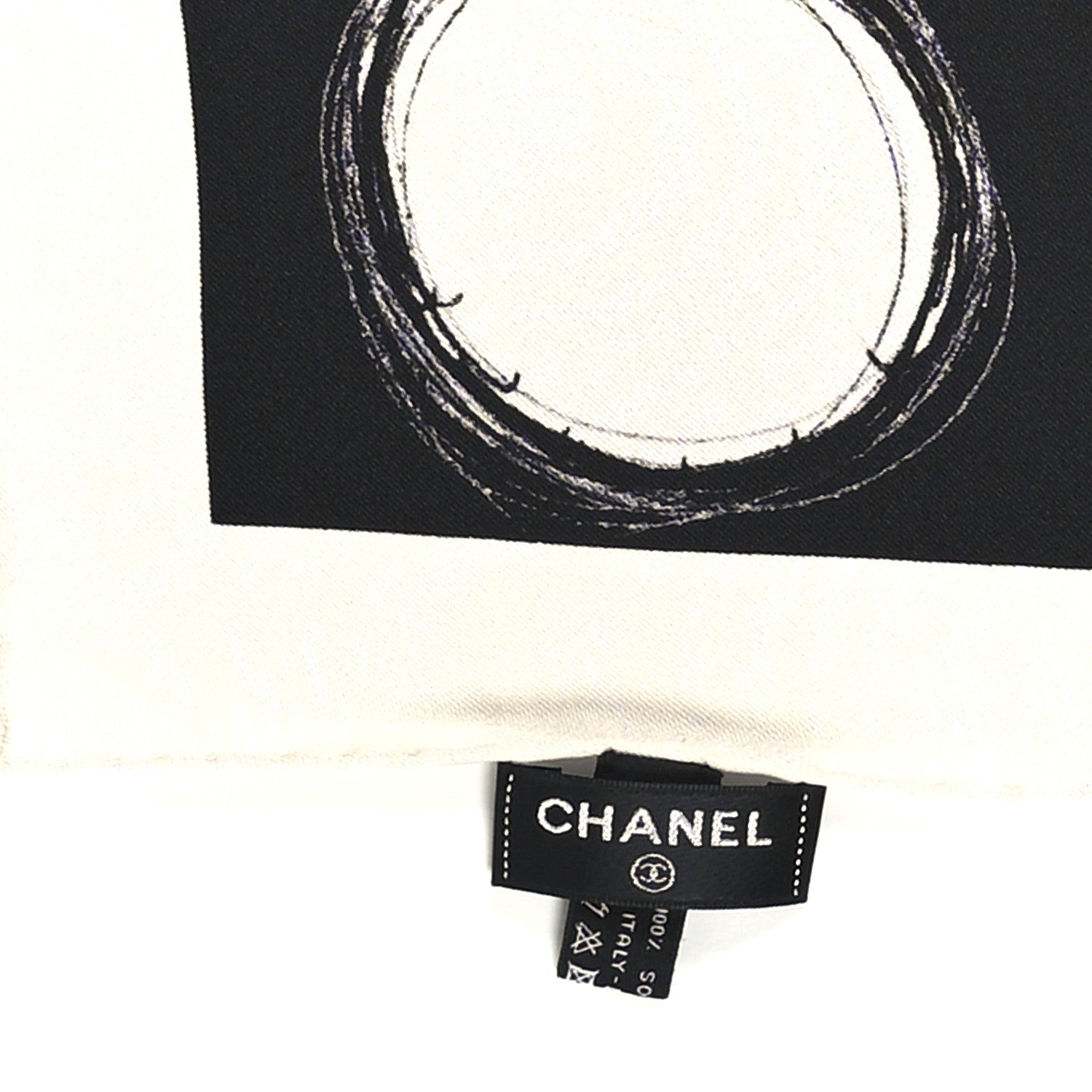 Chanel Silk CC Planet Scarf White Black 1802508 – FASHIONPHILE