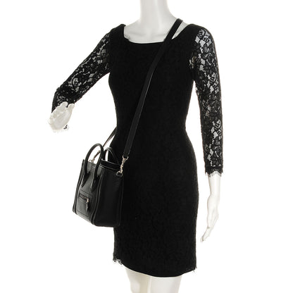 Celine Drummed Calfskin Nano Luggage Black 2 of 8