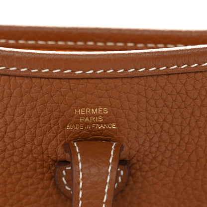 Hermes Taurillon Clemence Evelyne TPM Gold 6 of 11