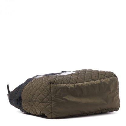 Chanel Nylon Quilted Large Coco Cocoon Tote Khaki 3 of 9