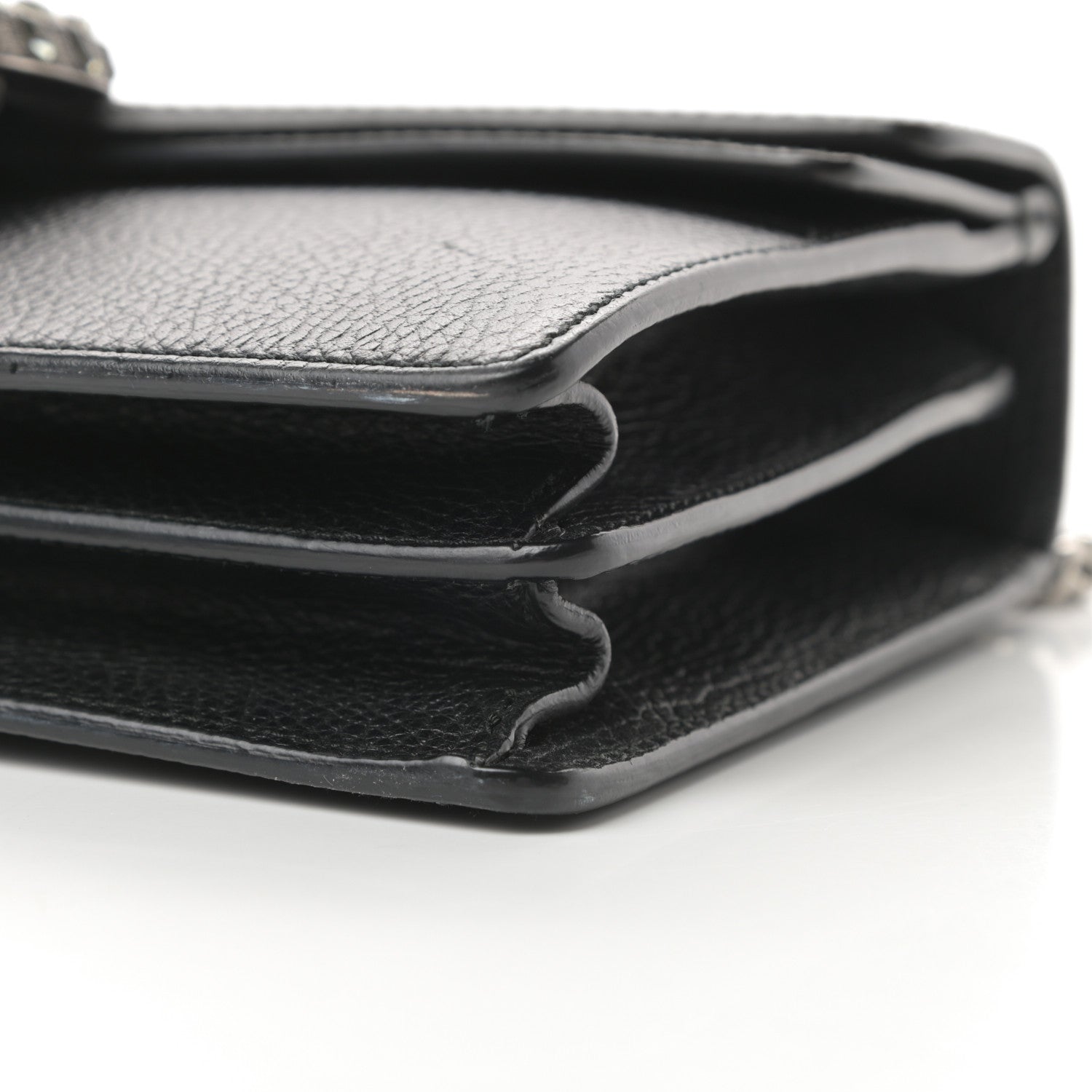 Gucci Pebbled Calfskin Small Dionysus Shoulder Bag Black 10 of 11