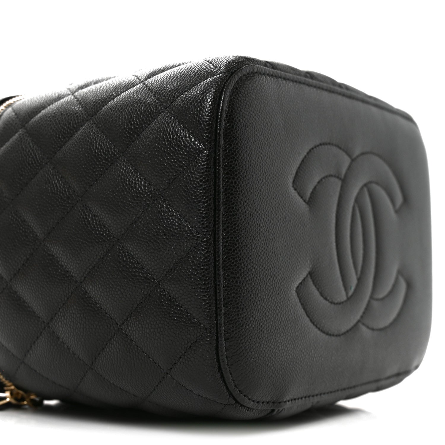 Chanel Caviar Quilted Large Vanity Pouch Black 9 of 10