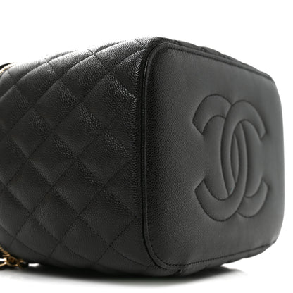 Chanel Caviar Quilted Large Vanity Pouch Black 9 of 10