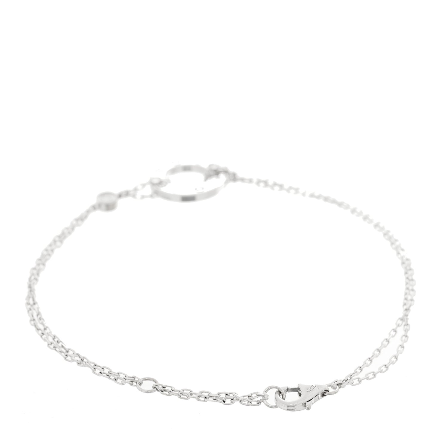 18K White Gold Diamond LOVE Bracelet