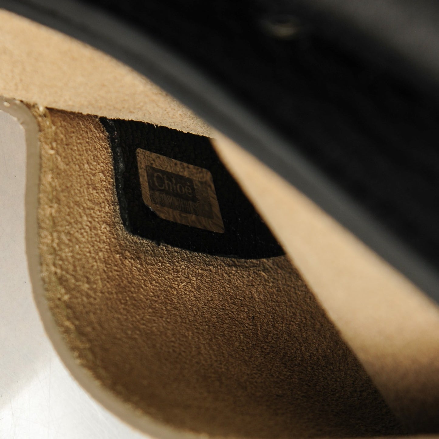 Grained Lambskin Nano Drew Shoulder Bag Black