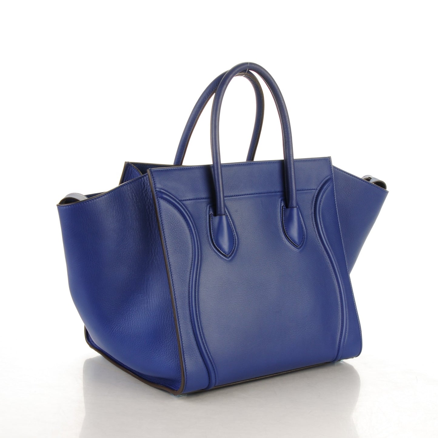 Supple Calfskin Medium Phantom Luggage Indigo