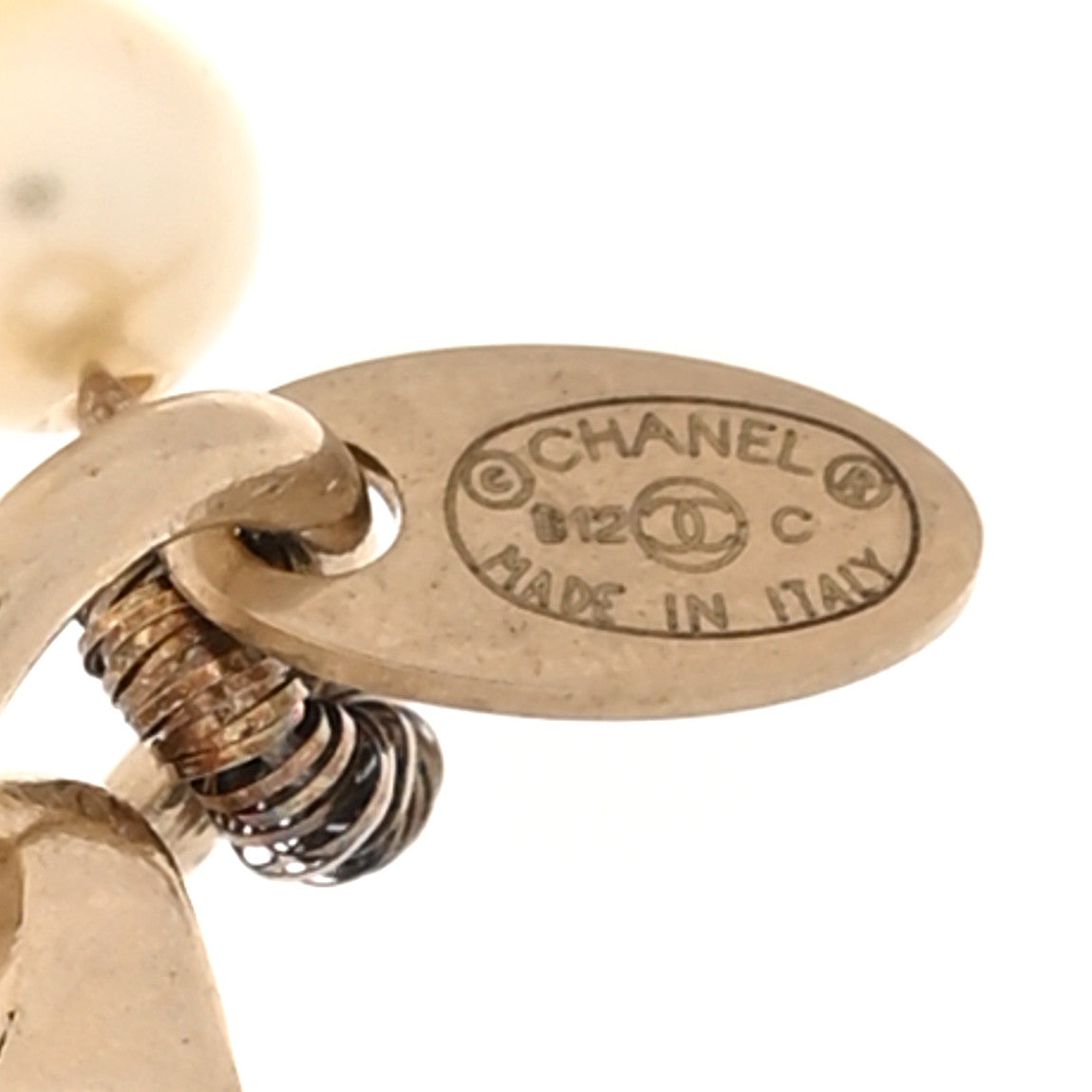 Chanel Pearl Multistrand CC Long Necklace Pearly White 5 of 6