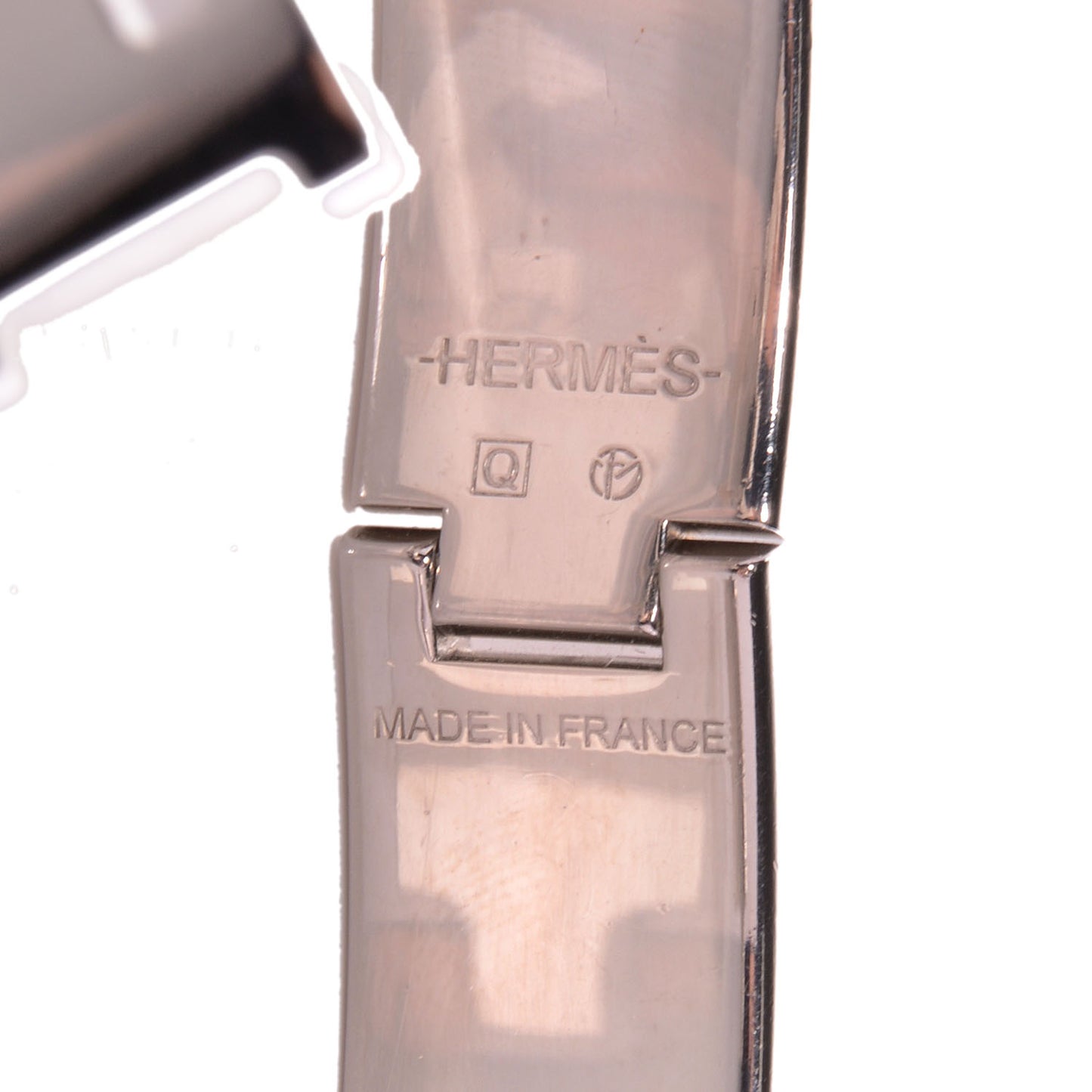 Narrow Enamel Clic Clac H Bracelet PM Burgundy