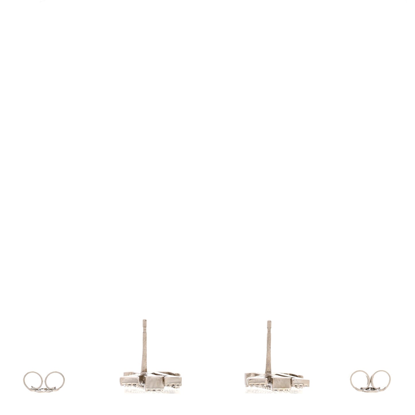 Crystal LV Iconic Earrings Silver