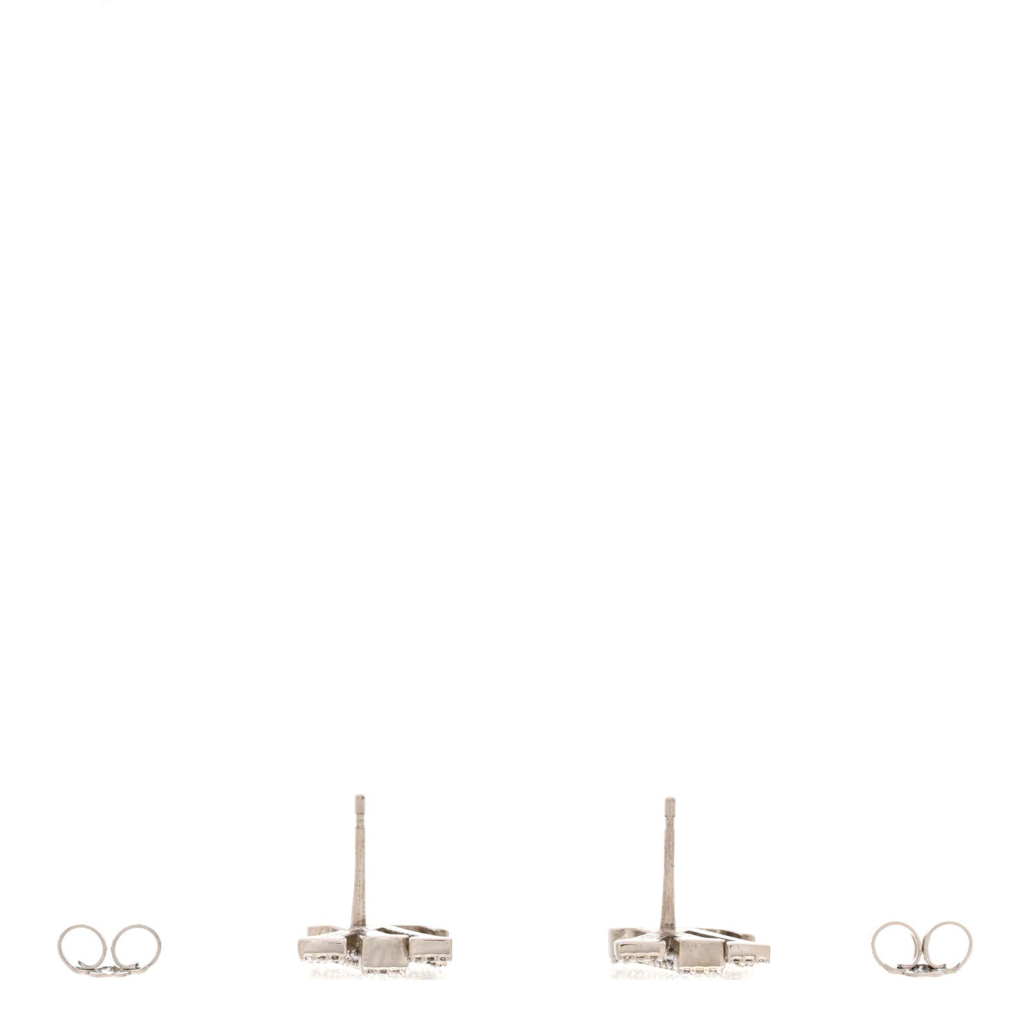 Louis Vuitton Crystal LV Iconic Earrings Silver 3 of 5
