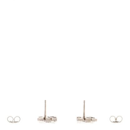 Louis Vuitton Crystal LV Iconic Earrings Silver 3 of 5