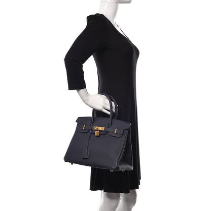 Hermes Togo Birkin 30 Bleu Nuit 2 of 17