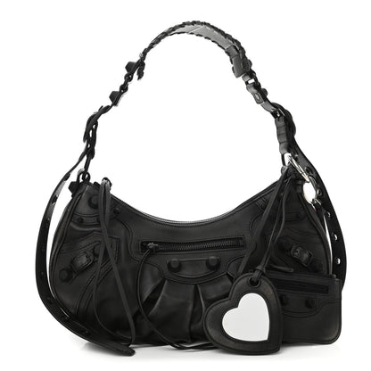 Balenciaga Used Calfskin Small Le Cagole Shoulder Bag Black 1 of 10