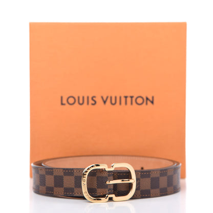 Louis Vuitton Damier Ebene Mini 25mm Belt 75 30 7 of 7