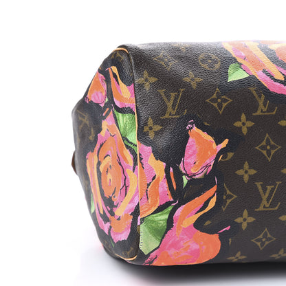 Louis Vuitton Monogram Roses Speedy 30 9 of 12