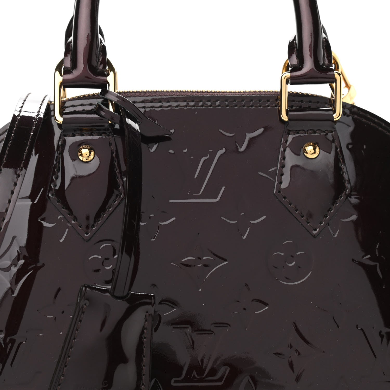 Louis Vuitton Vernis Alma BB Amarante 7 of 9