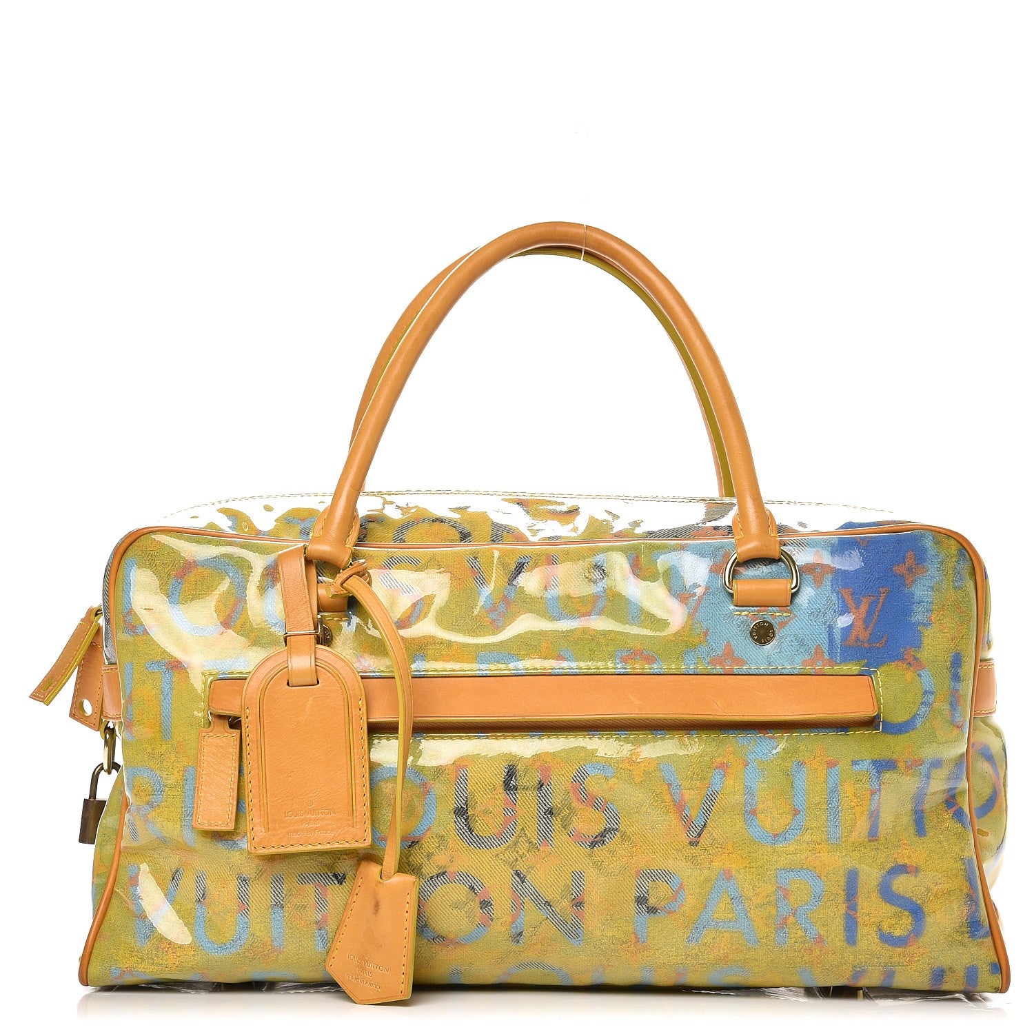 Louis Vuitton Monogram Pulp Defile Weekender PM Yellow 1 of 12