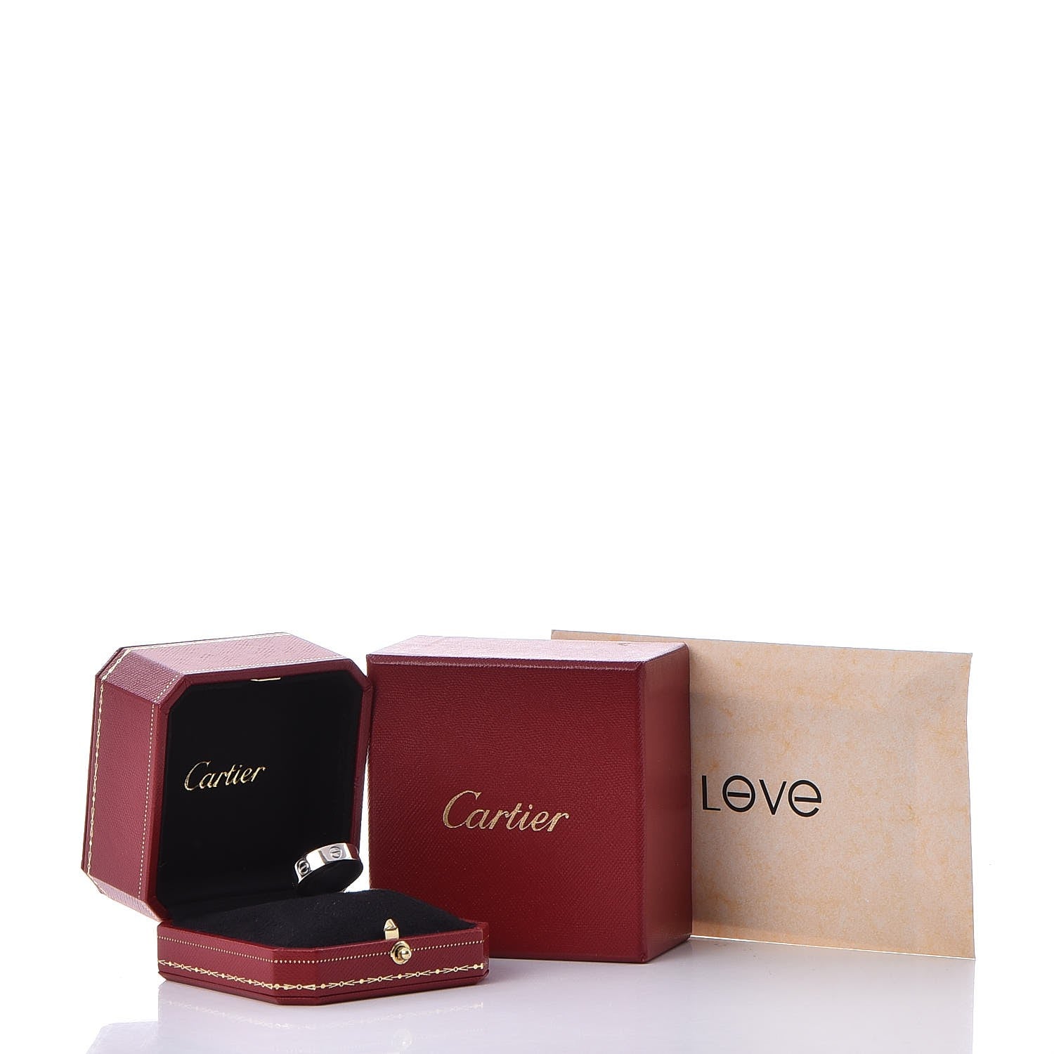 Cartier 18K White Gold 5.5mm LOVE Ring 57 8 6 of 6