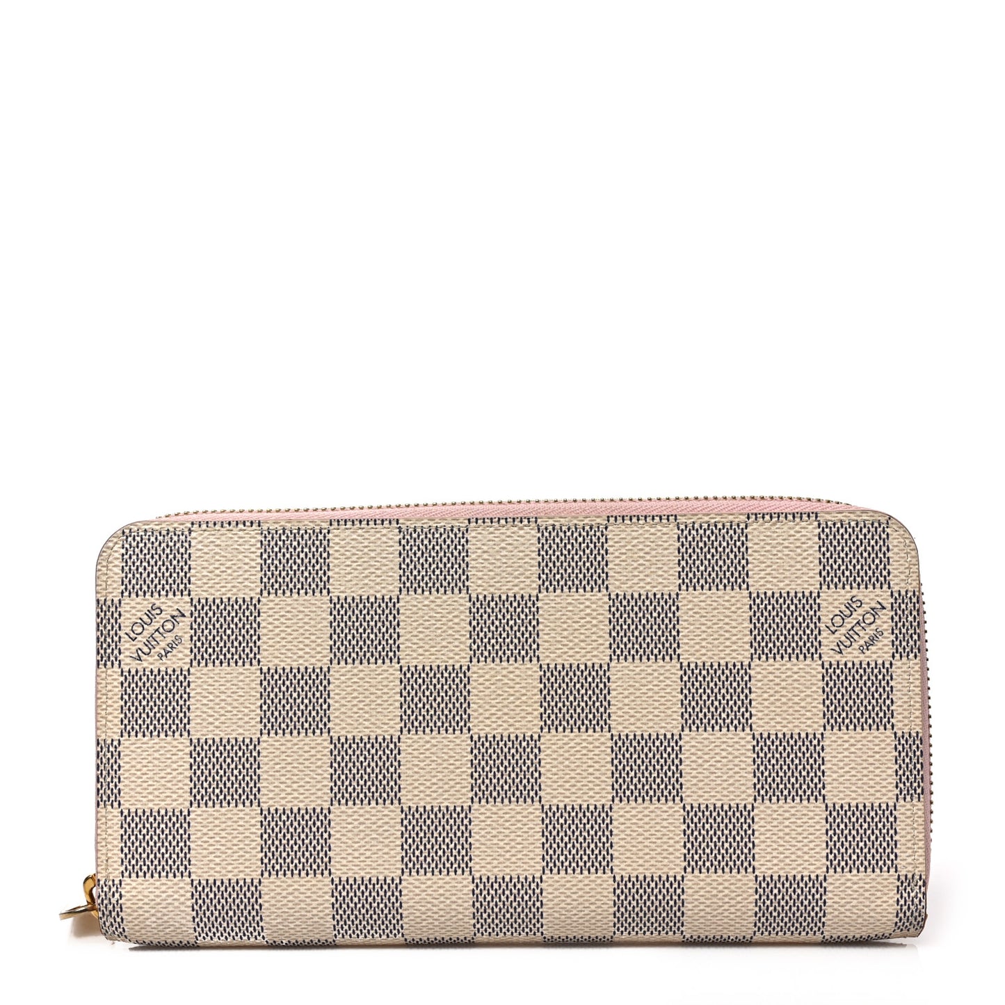 Damier Azur Zippy Wallet Rose Ballerine