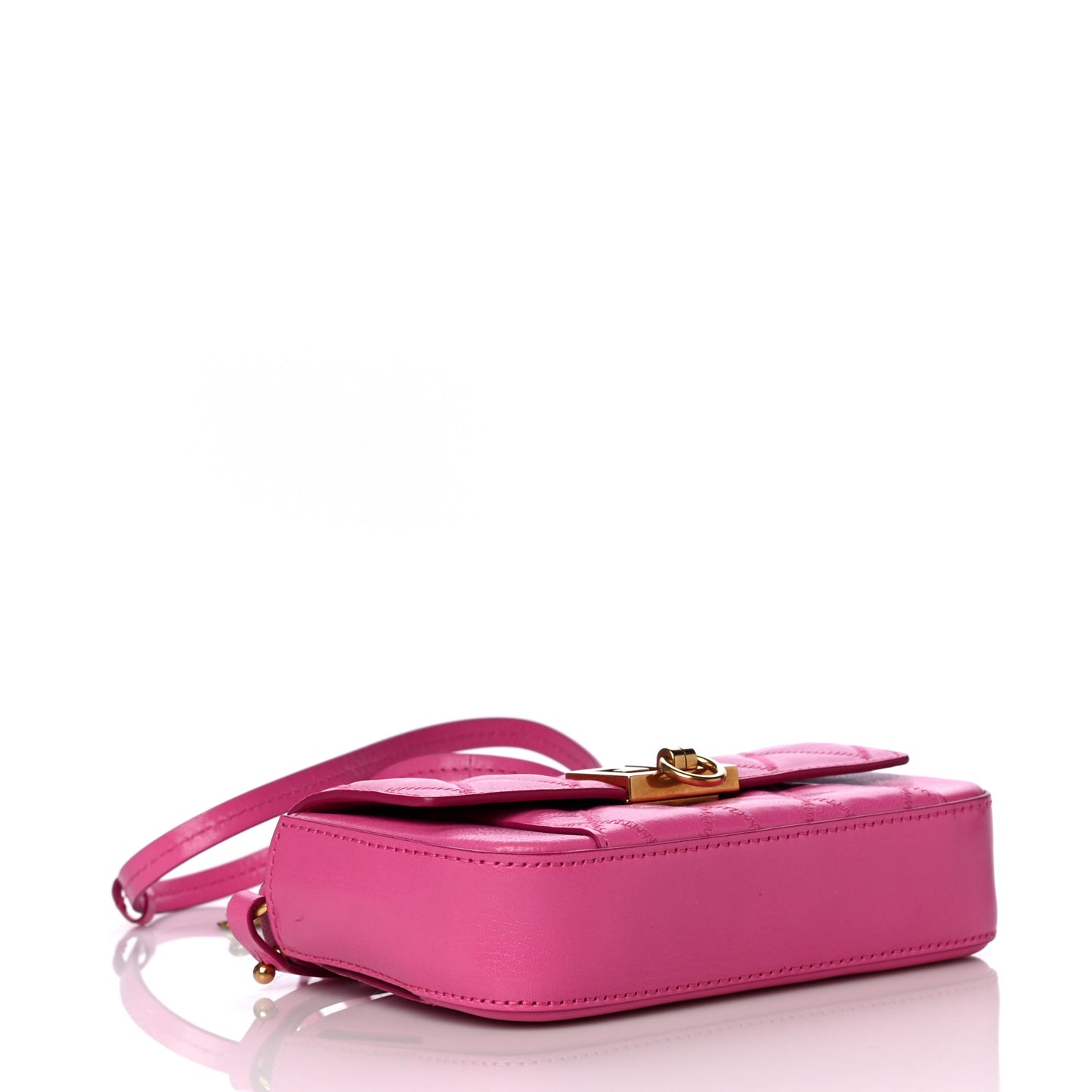 Goatskin Quilted GV3 Mini Pocket Convertible Bag Pink