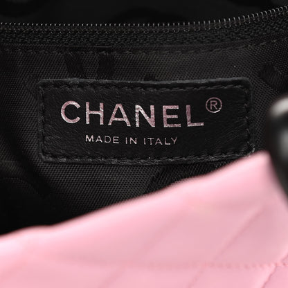 Chanel Calfskin Quilted Medium Cambon Tote Pink Black 6 of 14
