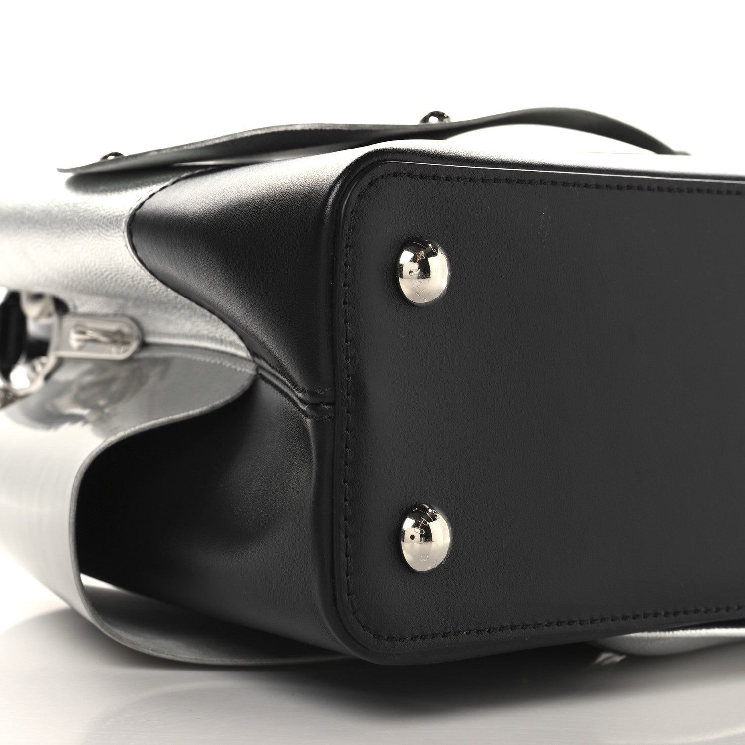 Louis Vuitton Calfskin Liu Wei Artycapucines Capucines PM Black Silver 8 of 9