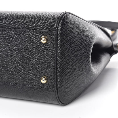 Dolce & Gabbana Dauphine Medium Miss Sicily Satchel Black 10 of 10