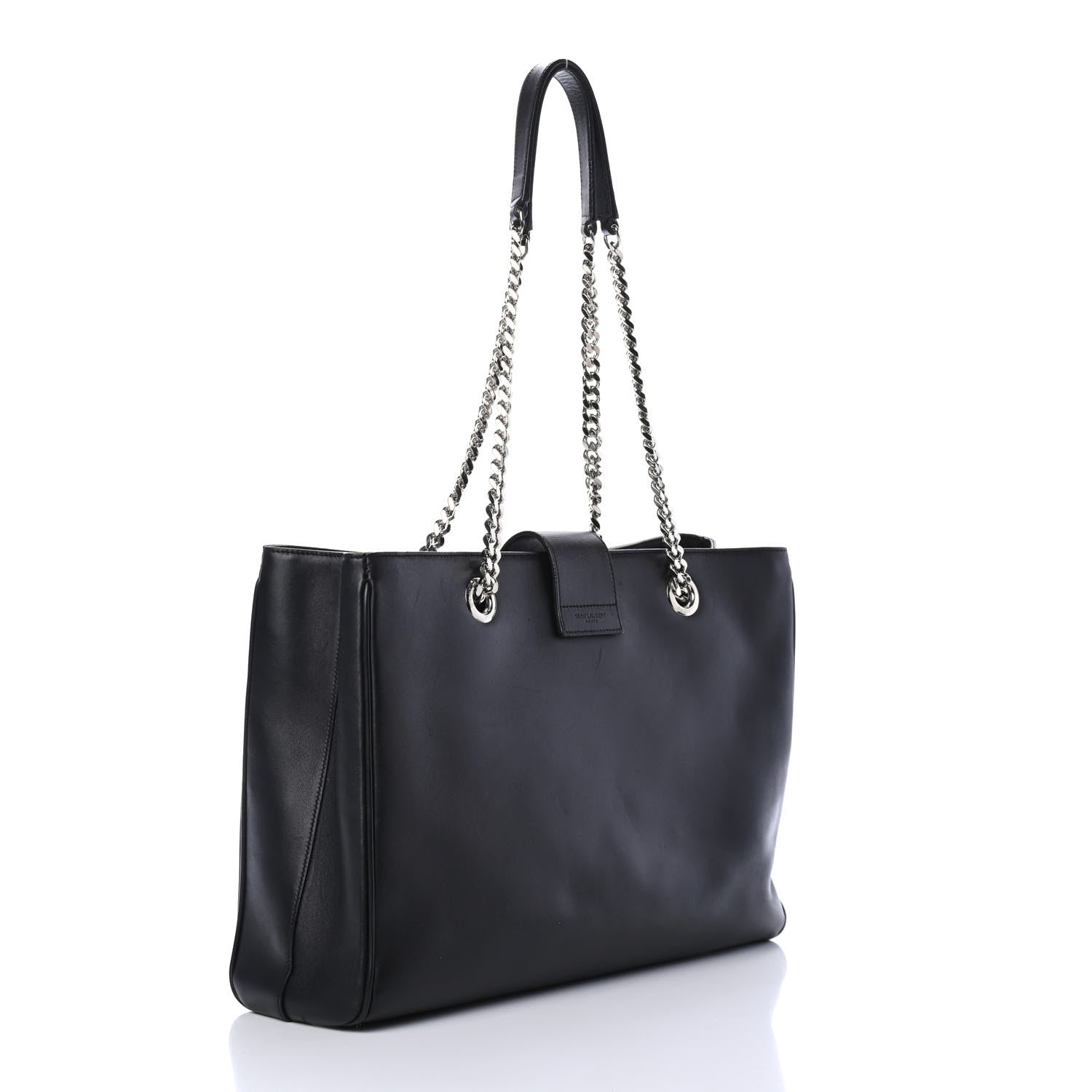 Saint Laurent Calfskin Classic Monogram Shopping Bag Black 2 of 4