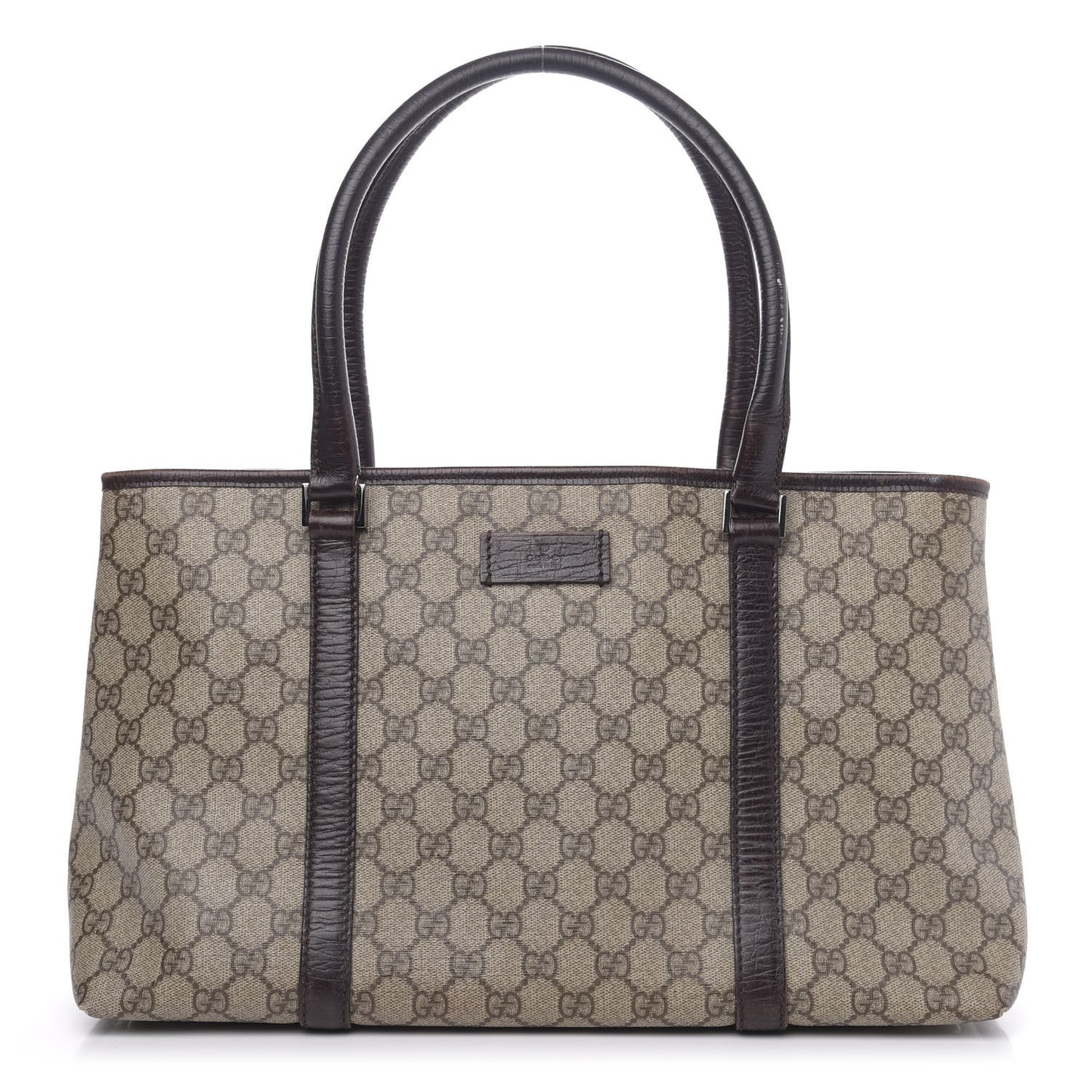 GG Plus Monogram Medium Joy Tote Dark Brown